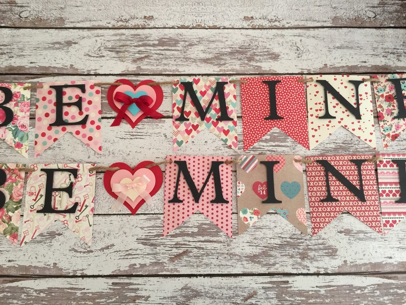 Valentine banner photo prop banner home decor banner Etsy