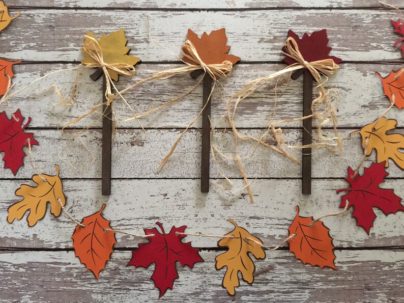 Plant stakes garden fall autumn Halloween Halloween Etsy