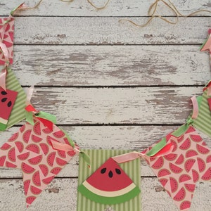 Watermelon banner, watermelon, banner, Summer banner, Summer, garland, bunting, watermelon garland, photo prop banner, photo prop