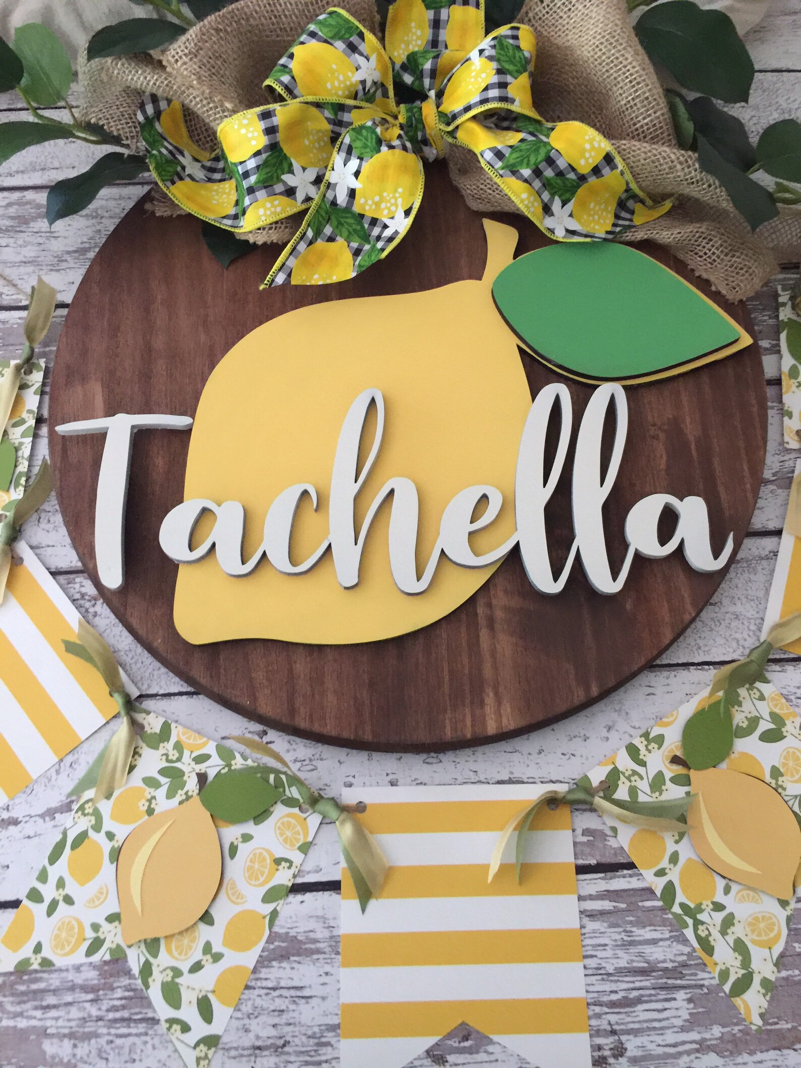 Lemon Lemon Sign Wooden Sign Personalized Sign Lemon | Etsy