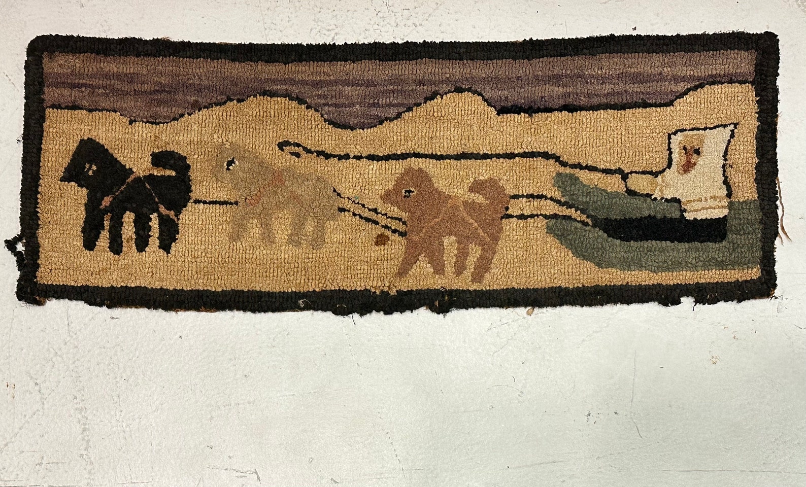 Early Grenfell Mission Hooked Rug Etsy Canada