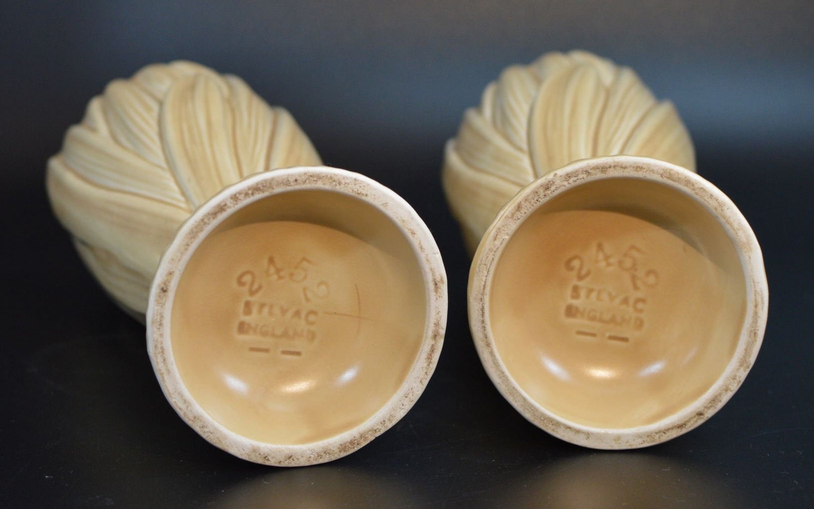 Pair of Vintage Sylvac Vases Large Hyacinth 2452 Style Etsy