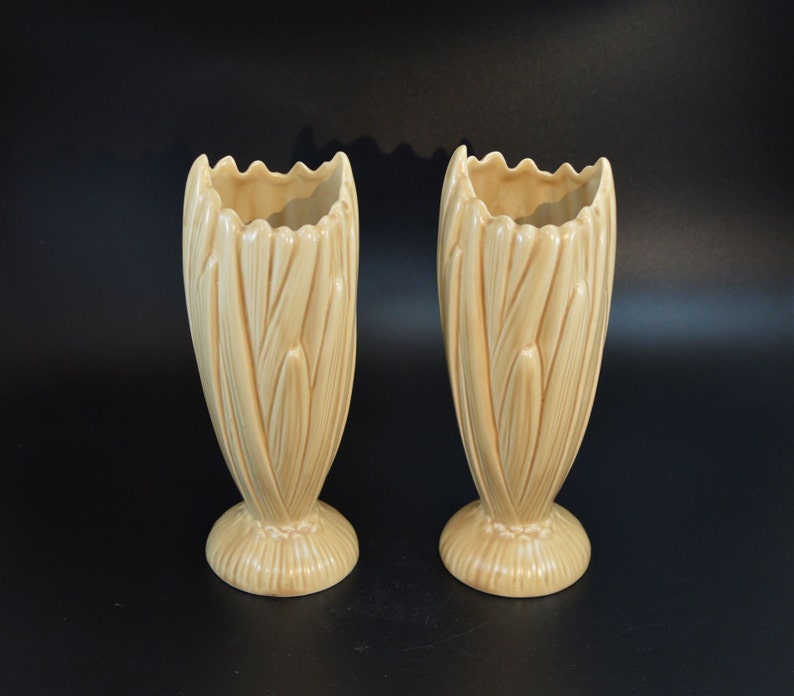 Pair of Vintage Sylvac Vases Large Hyacinth 2452 Style Etsy