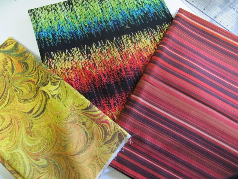 Set 3 Rooster High Quality Quilt Fabric Kits Assembled by Claudia Clark Myers for Your Special