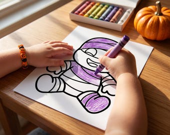 Toddler Halloween Coloring Pages Printable 20 Page Easy Big Simple PDF