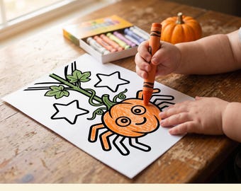 Halloween Coloring Pages Printable Kids 25 Page Toddler Preschool PDF