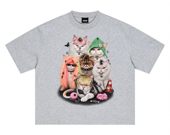 T001 - Camiseta unisex de corte holgado y extragrande