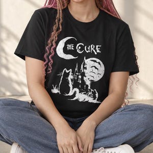 Camiseta The Cure Cat, camiseta unisex de banda de rock indie de los 90, camiseta de concierto de rock