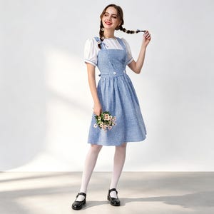 blue gingham pinafore dress Tartan pinafores