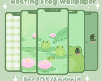 Resting Froggy Wallpaper for IOS/Android