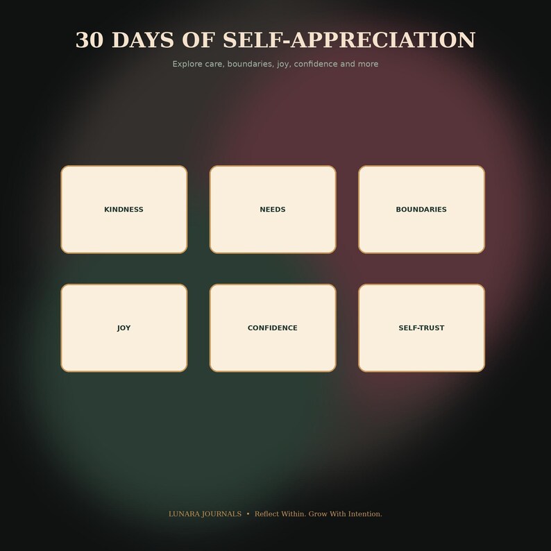 30 Day Self Love Challenge | Self Care & Confidence Journal | Daily ...