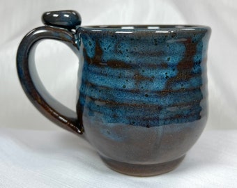 Handmade, Speckled Browns and Blues, Ceramic Mug
