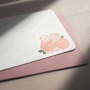 piggy and roses mini card image 1