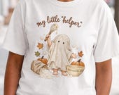 Toddler Mom Shirt, Flour Ghost Halloween Baking Tee, Cozy Fall Kitchen Gift