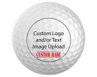 Custom Golf Balls, Personalized Design, Text & Image Upload