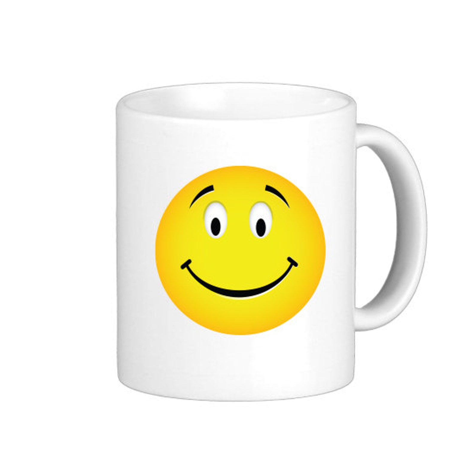 Smiley Face Emoticon Coffee Mug White Hs0038 - Etsy
