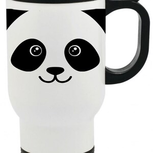 Panda Bear Face Coffee Mug, 11oz 15oz 20oz, Black Ringer Coffee Mug 11oz, Stainless Steel Travel Mug 14oz, Latte 12oz Mug, Morph Travel Mug 14oz