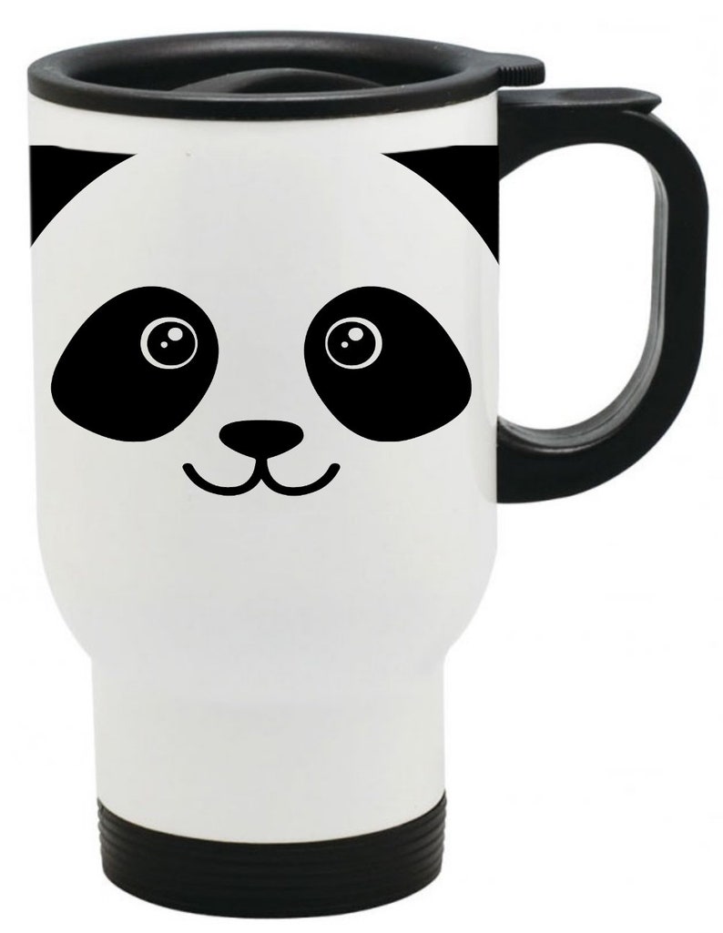 Panda Bear Face Coffee Mug, 11oz 15oz 20oz, Black Ringer Coffee Mug 11oz, Stainless Steel Travel Mug 14oz, Latte 12oz Mug, Morph Travel Mug 14oz