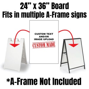 Custom A Frame inserts