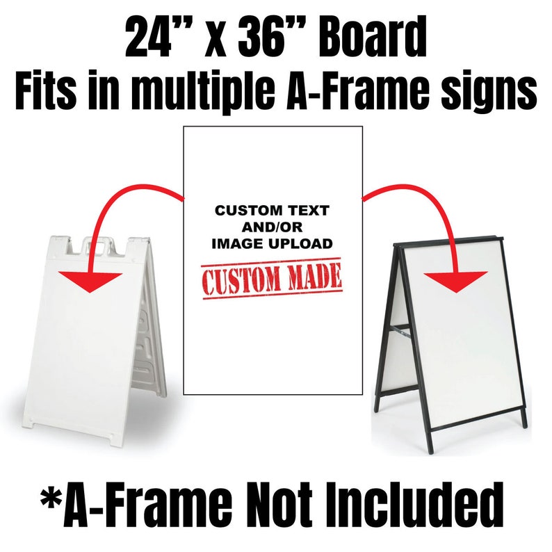 Custom A Frame inserts