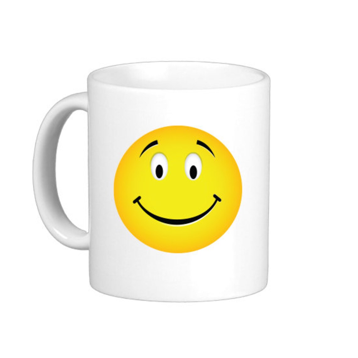 Smiley Face Emoticon Coffee Mug White hs0038 | Etsy