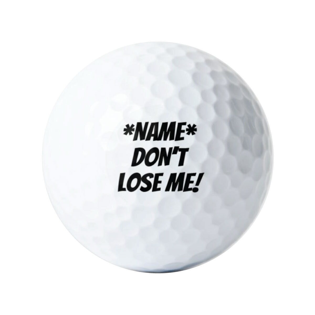 Grommen ten tweede straal Don't Lose Me Personalized with Name Golf Balls Sleeve of - Etsy België