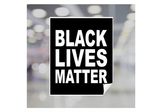 Black Lives Matter v1 Printed Window Static Cling 20x24