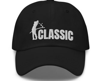 Golf Classic White Embroidered Dad hat