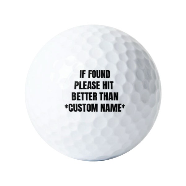 Personalized Golf Balls Etsy