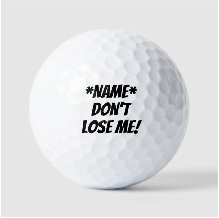 Grommen ten tweede straal Don't Lose Me Personalized with Name Golf Balls Sleeve of - Etsy België