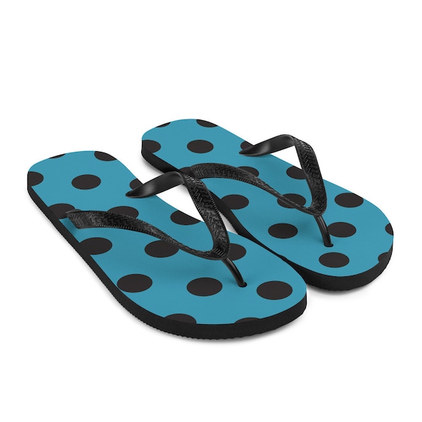 Teal Flip Flops - Etsy