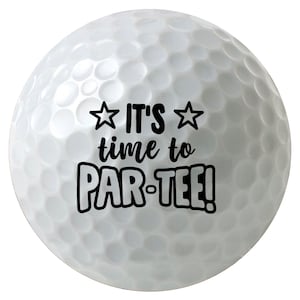 Let&#39;s Par Tee, Par-Tee Golf Balls, 3 Pack, 6 Pack, or 12 Pack, Printed Golf Balls, Sleeves of 3 Golf Balls v2