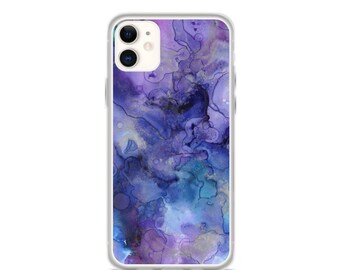 Art Watercolor Ink Paint Oil Painting Swirl iPhone Case