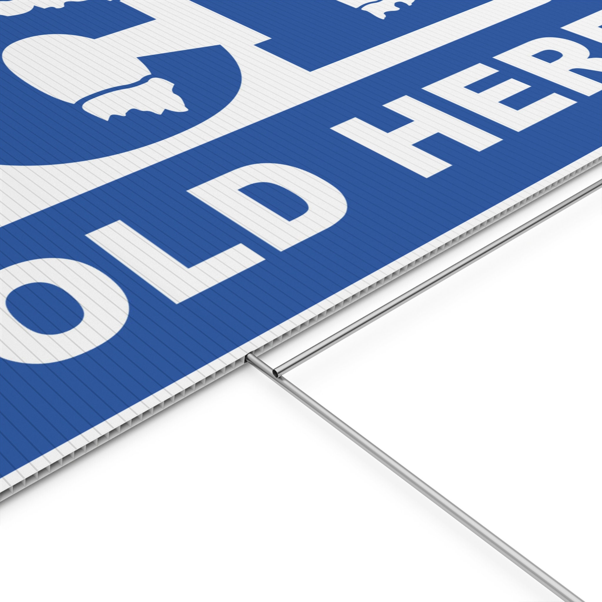Ice Sold Sign Ice Sold Here Yard Sign: Double-sided With Metal H-stake - Etsy