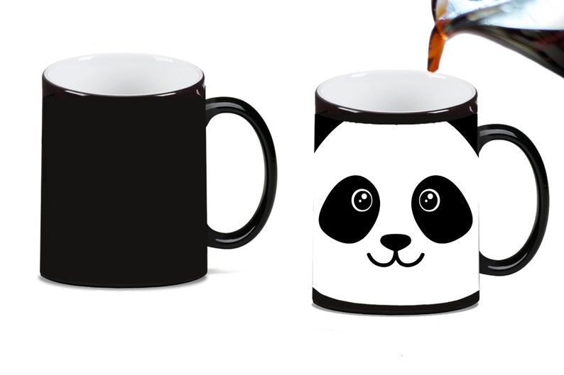 Panda Bear Face Coffee Mug, 11oz 15oz 20oz, Black Ringer Coffee Mug 11oz, Stainless Steel Travel Mug 14oz, Latte 12oz Mug, Morph Morph Mug 11oz