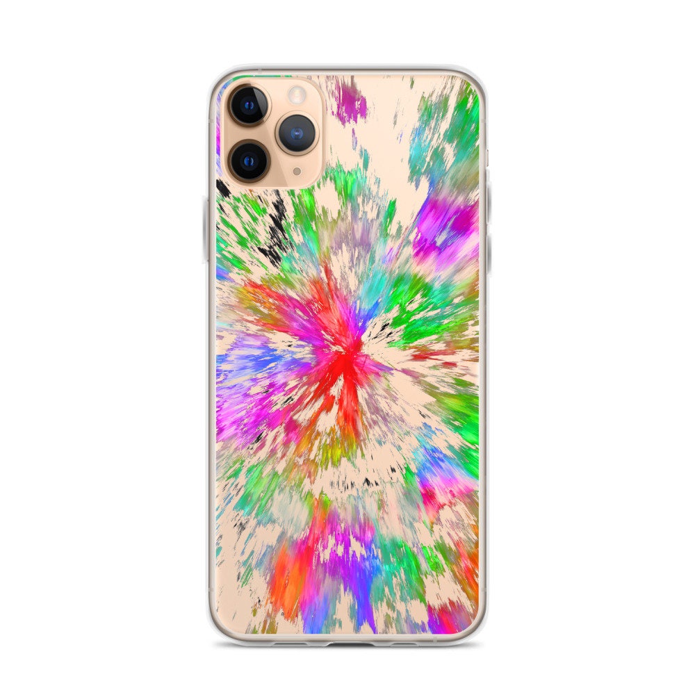 Abstract Color Explosion Transparent Clear iPhone Case - Etsy