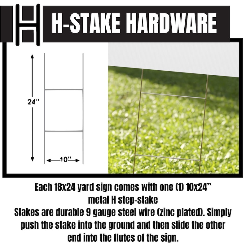 Yard Sign H Stake