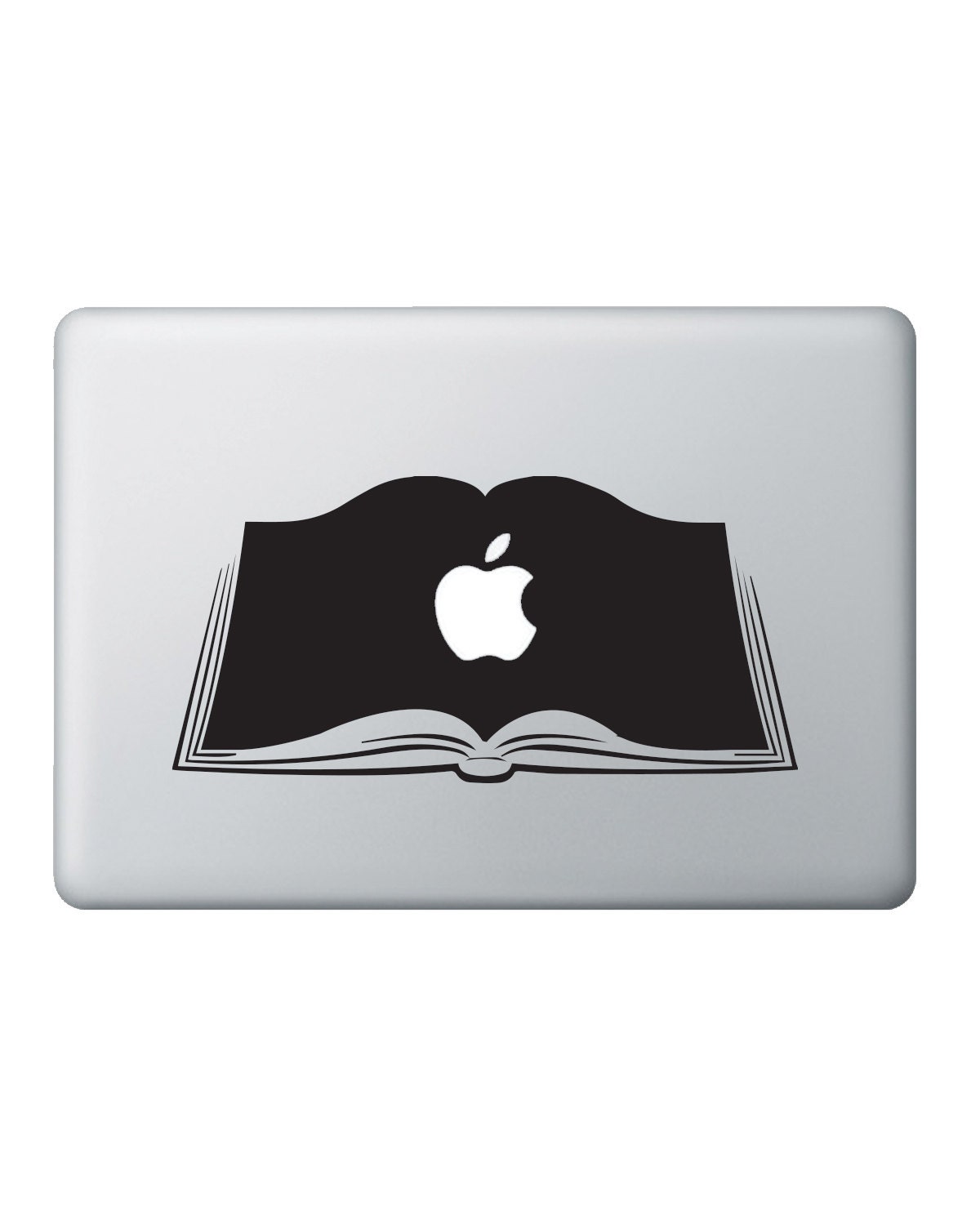Open Book Apple Vinyl Decal/sticker Fits -