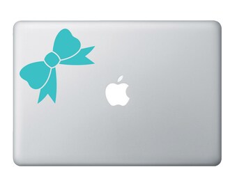 Bow MacBook Decal: Multi Color Vinyl Sticker for 11-15" MacBook