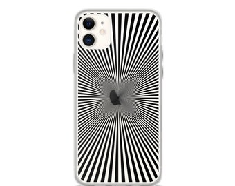 Optical Illusion Black Pattern iPhone Case