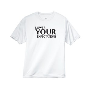 Lower Your Expectations Workout Running Performance Men Mens Crew Shirt N3142