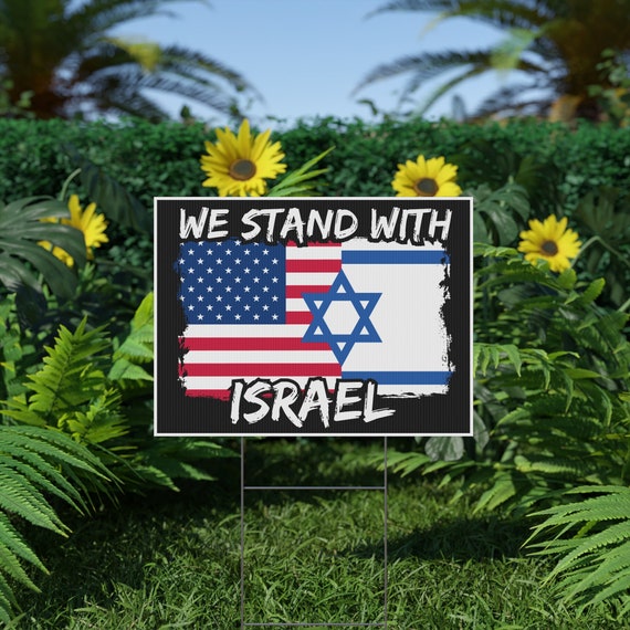 Letreros De Palestine Strong Yard Con Texto En Inglés "I Stand With Palestine" Para Césped Al Aire Libre Con Estaca H De Doble Cara Vintage, 12 X 18 Pulgadas, óxido Resistente