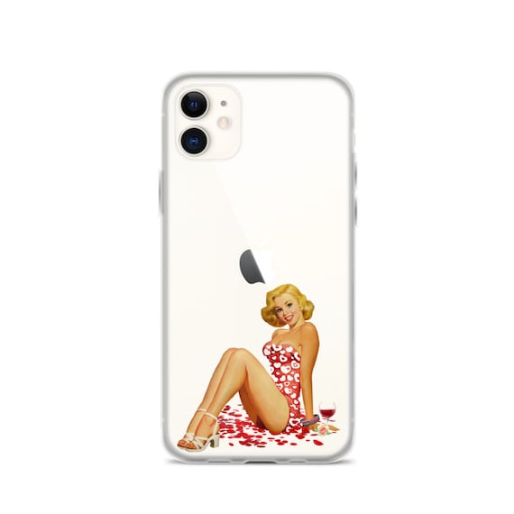 Smoke Screen Vintage Pin-up Girl iPhone Case by PinUpMuseum