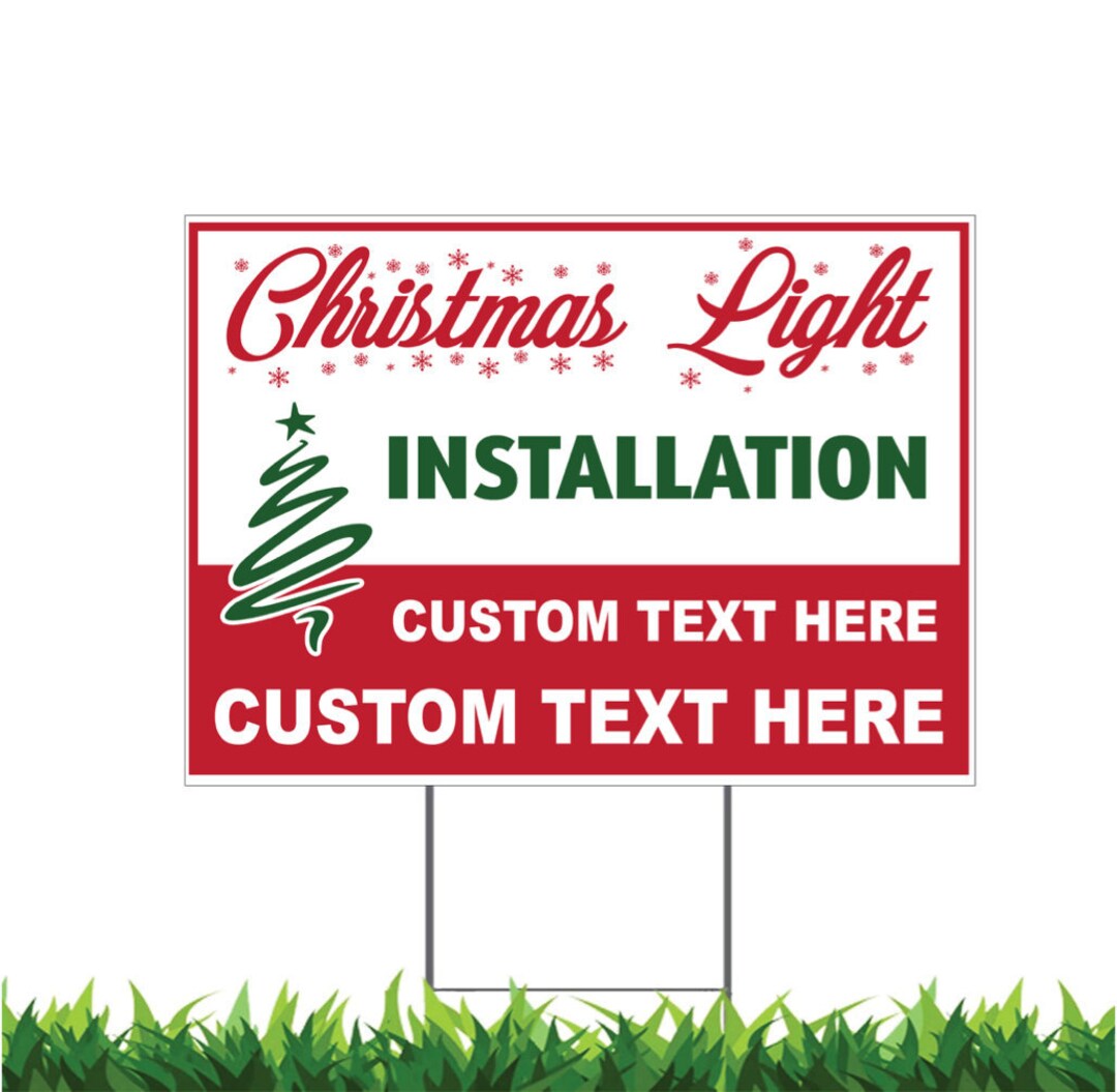 Christmas Light Installation, Holiday Light Hanging, Custom