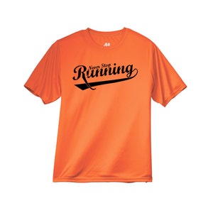 Never Stop Running Workout Running Performance Men Mens Crew Shirt N3142
