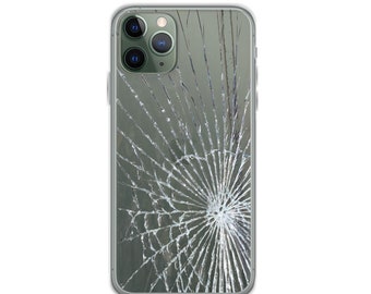Broken Iphone Iphone 12 Back Glass Cover Cracked Glass Effect