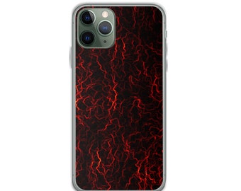 Red Electric Pulse iPhone Case