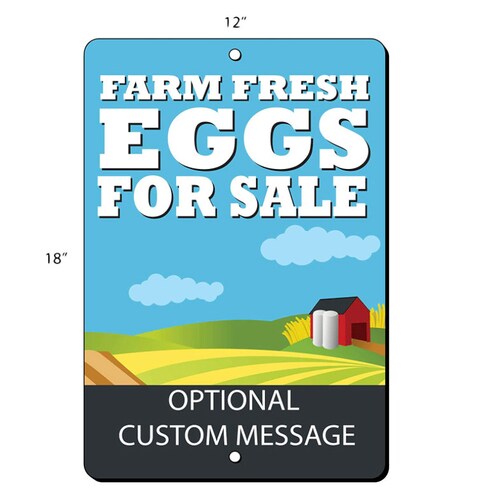 Custom Farm Fresh Eggs for Sale Yard Sign Printed 2sided Etsy