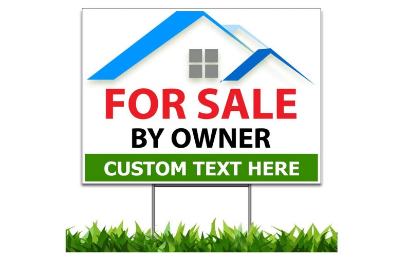 Custom for Sale by Owner Yard Sign Printed 2sided 24x18 Etsy