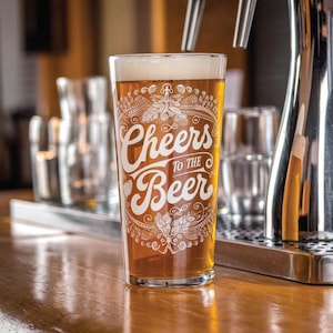Custom Beer Pint Glass